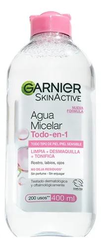 Agua Micelar Garnier Skin Active Todo En 1 X 400 Ml