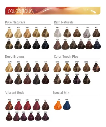 Tintura Wella Color Touch Sin Amoníaco 60g