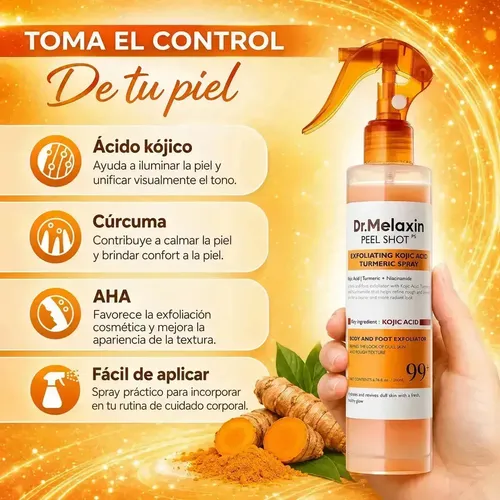 ~ F Spray Exfoliante Corporal Dr. Melaxin Original X2@