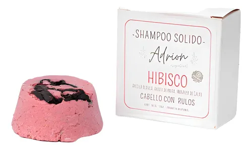Shampoo Solido, Hibisco, Rulos, Curly, Nutre Natural, Vegano
