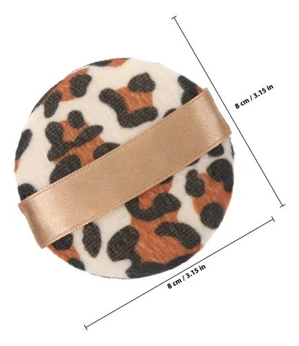 Maquillaje En Polvo Para Niña Con Estampado De Leopardo, 4 U