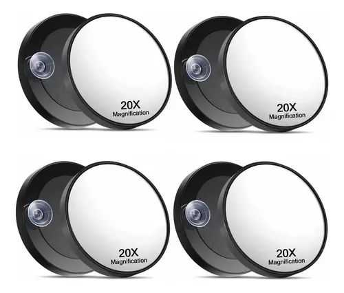 4×espejo De Aumento 20x Con Abrazaderas For Espejo