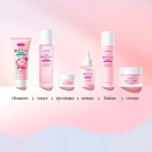 A+++sadoer Set Skincare Durazno Ceramidas 6pzs