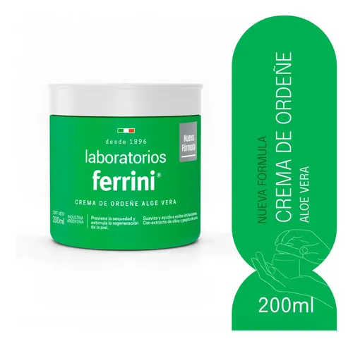 Crema Ordeñe Ferrini Aloe Vera 200ml