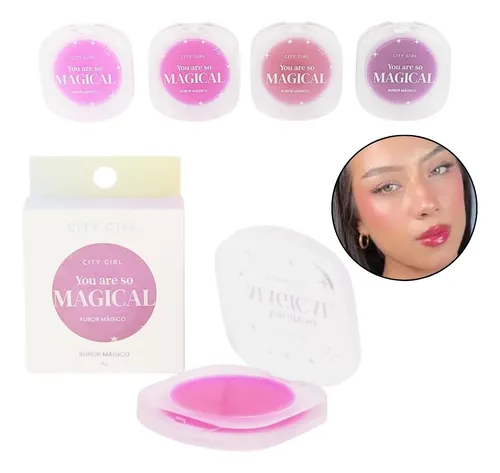 Rubor Magico City Girl 4g Cambia De Color Blush P/maquillaje