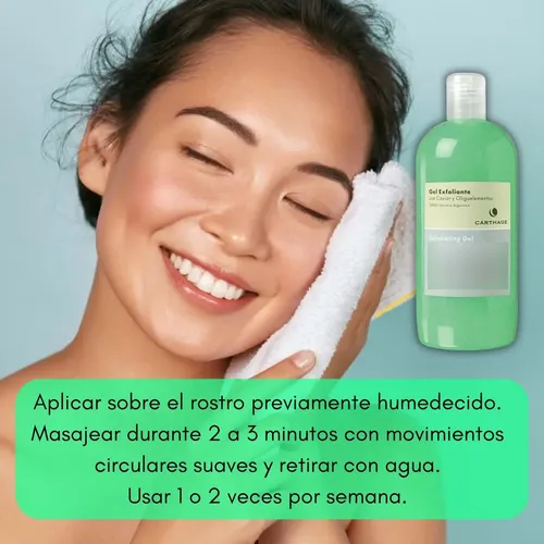 Gel Exfoliante Carthage Facial Renovador Limpieza Caviar 500
