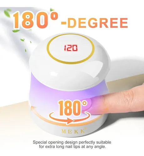 Lámpara Uv/led Mekk Mini 18w Para Uñas En Gel