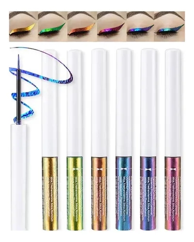 Liner Líquido Multichrome Chameleon 6 Colores Con Purpurina