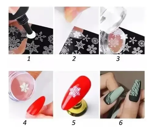 Sello Estampador Uñas Frances Manicure Decorador