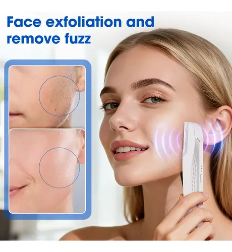 Afeitadora Dermaplane Recargable Con Luz Para Mujer 6 Repues