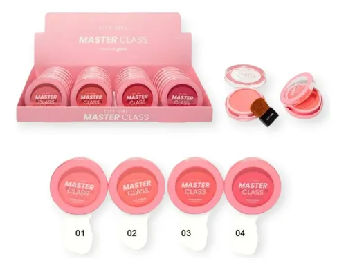 Kit Paleta De Sombra +rubor+iluminador Glow City Girl Master