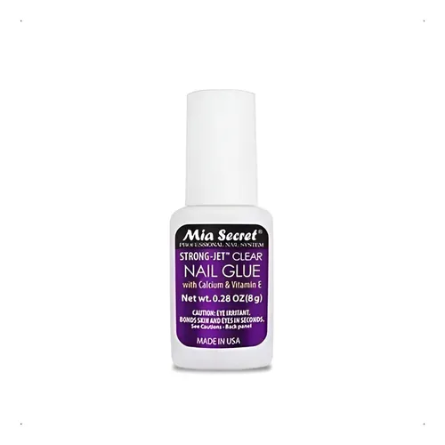 Pegamento Mia Secret Glue Para Uñas Postizas Tips Gotero 8gr