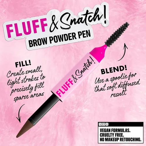 Delineador De Cejas En Polvo Nyx Fluff Y Snatch