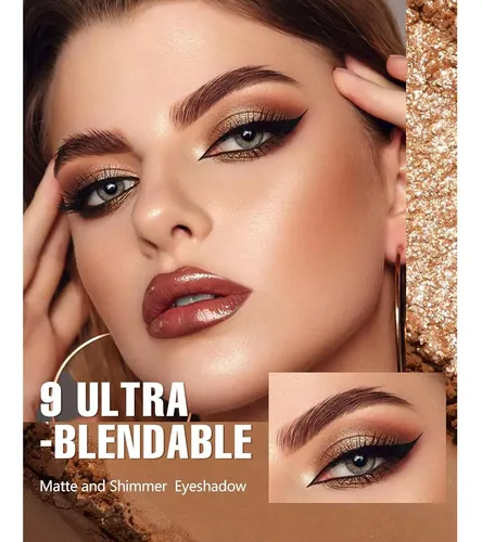 Paleta De Sombras Maki Yika Brown 9 Tonos