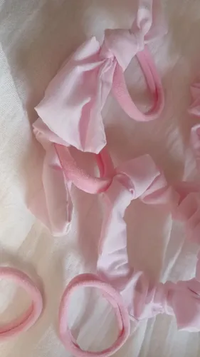Combo Accesorios Para El Pelo Escolar Moda Nenas Color Rosa Claro Liso