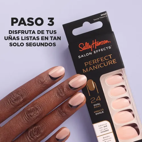 Uñas Postizas Sally Hansen Press On Square 041 What A Star