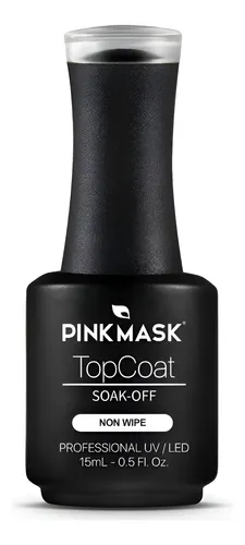 Esmalte Top Coat Pink Mask Gel Uv/led Semipermanente X 15ml