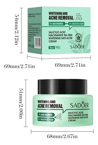 Crema De Niacinamida Sadoer 5%/2% Sa 2026 Para El Acné Y La