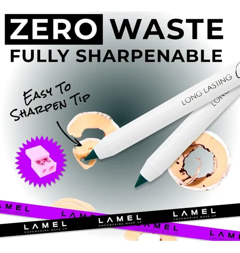Lápiz Delineador De Ojos En Gel Lamel No Smudge Verde