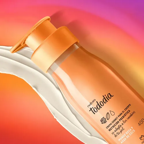 Crema Cuerpo Mango Rosa Y Agua De Coco Tododía 400ml Natura