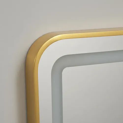Espejo Rectangular 50x70cm Táctil Luz Led Baño Dormitorio