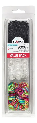 Elásticos Para El Cabello Conair Scunci, Bandas De Goma, 200