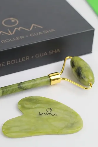 Masajeador Rodillo Facial Cuarzo Gua Sha Laima Premiun