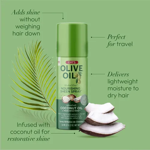 Aceite De Oliva Nutritivo Sheen Spray Ors Con Coco, 60 Ml (x
