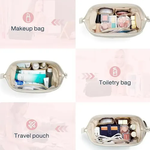 Bolsa De Maquillaje Viajera Algodón Acolchado#yyy