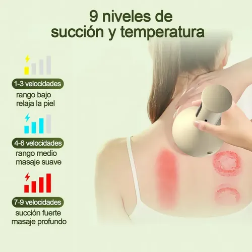Masajeador Doméstico Eléctrico De Gua Sha Y Ventosas Con