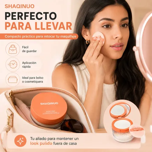 Polvo Compacto Shaqinuo Para Rostro Y Ojos