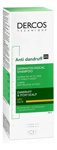 Vichy Dercos Shampoo Anti Caspa Cabellos Secos Sensibles Calma Picazón