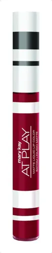 Labial Mary Kay Matte Liquid Lip Color At Play color spicy red