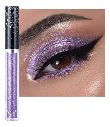 Sombra Líquida De Ojos Glitter Purple Onarisae (24h