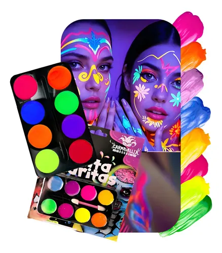 2026 Paleta Maquillaje Pinta Carita 8 Colores Halloween Kit