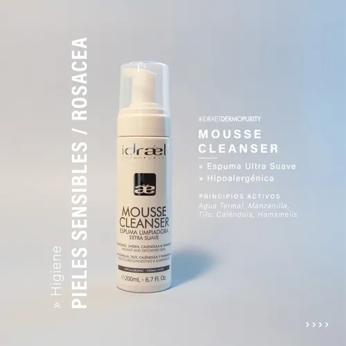 Espuma Facial Extra Suave – Mousse Cleanser – Idraet