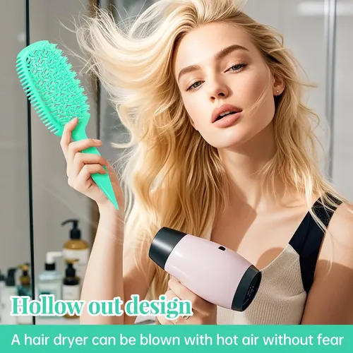 Cepillo Desenredante De Cabello Rizado Bunsenshade Para Muje