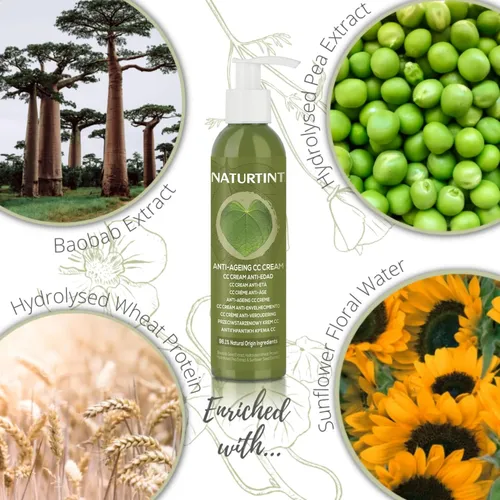 Crema Hidratante Facial Naturtint Cc Antienvejecimiento 200