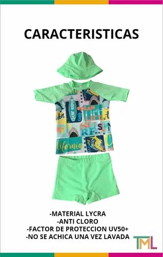 Combo Remera Malla+gorro De Regalo Con Filtrouv50 California