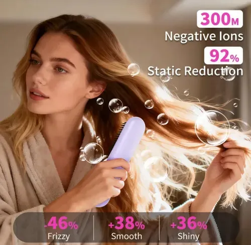 Cepillo Alisador Eléctrico Para Cabello
