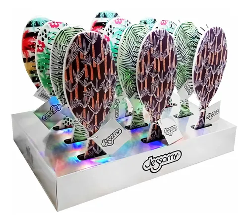 Cepillos De Pelo Diseño Tropical Jessamy Exhibidor X12u C50