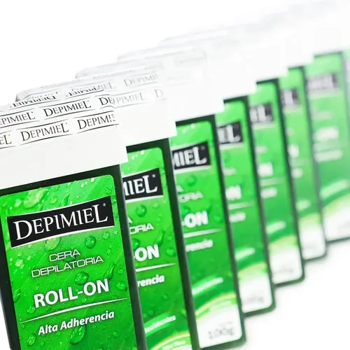 Cera Depilatoria Roll On Descartable Aloe Vera Depimiel X8