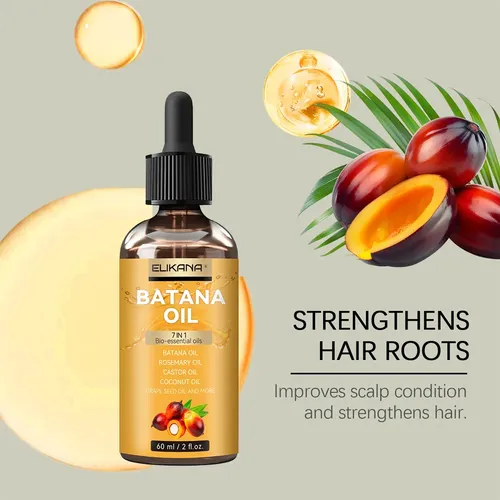 Aceite Batana Elikana 7 En 1 Para Cabello Y Piel 60 Ml