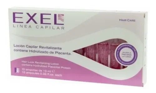 Ampolla Capilar Exel Hidrolizado De Placenta Anticaida 10ml