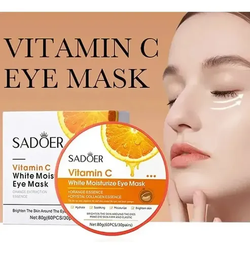 30 Pares Mascarillas Ojos Vitamina C Colágeno Sadoer