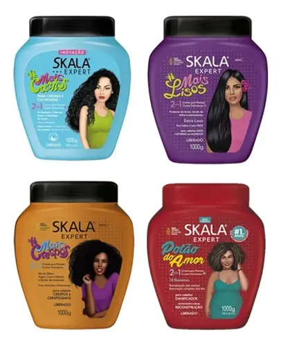 Kit X3 Skala Tratamiento Baño De Crema Capilar 1kg