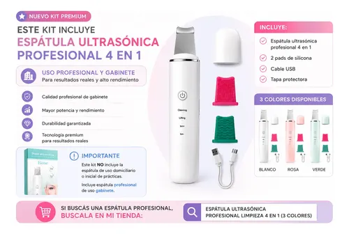 Kit Inicial Cosmetología + Espátula Ultrasónica Profesional