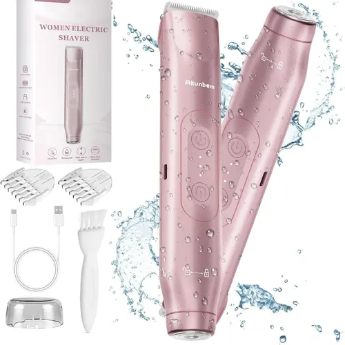 2 In 1 Electric Shaver For Women Bikini Trimmer Painless Wat