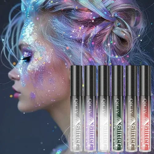 Máscara De Pestañas Glitter Brillo Multicolor