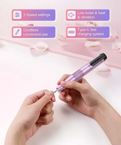 Taladro De Uñas Eléctrico Inalámbrico, Taladro Eléctrico Par